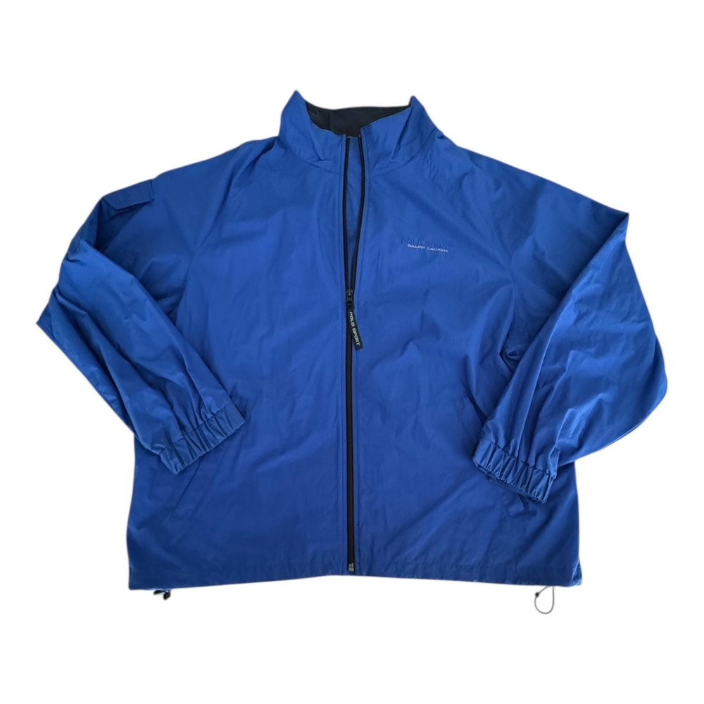 Polo Sport Ralph Lauren Jacket Mens XL Windbreaker Outdoor Shell Nylon Blue